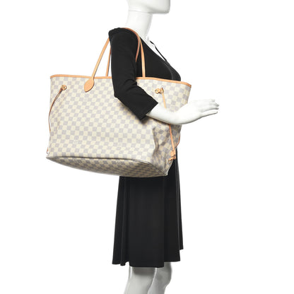 Louis Vuitton Damier Azur Neo Neverfull GM Rose Ballerine 2 of 11