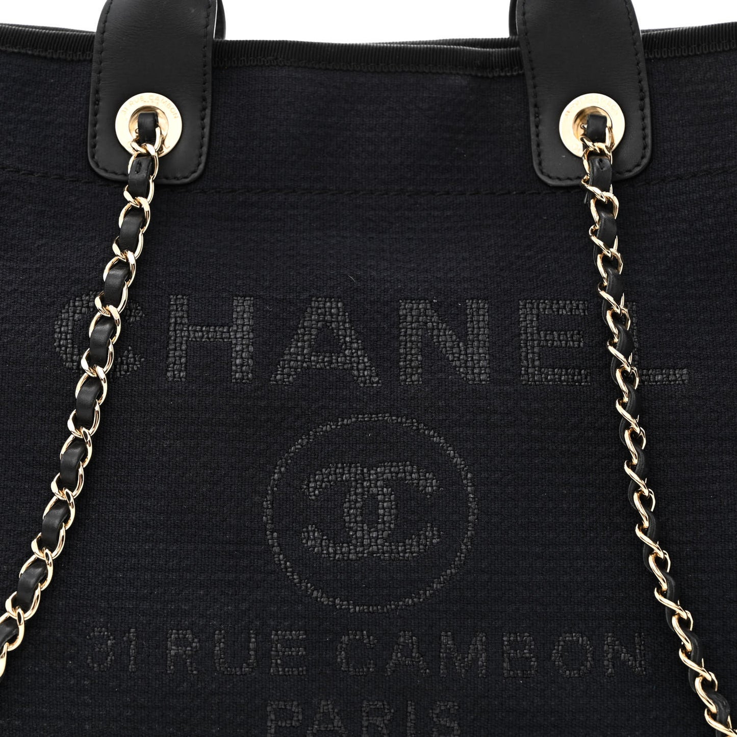 Mixed Fibers Small Deauville Tote Black