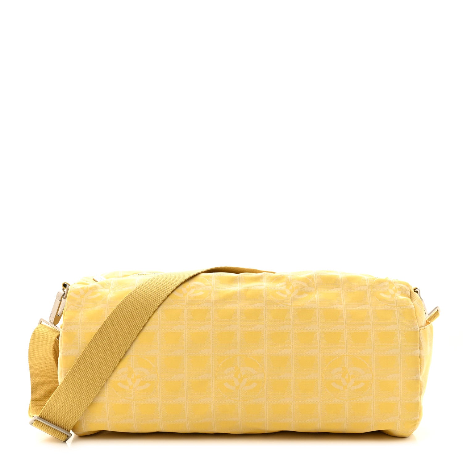 Chanel Nylon Travel Duffle Yellow 1 of 10
