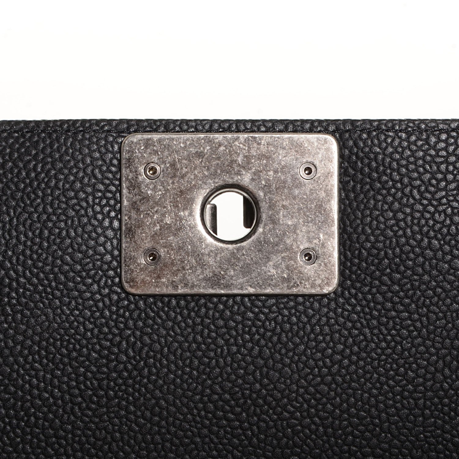 Chanel Caviar Quilted Medium Boy Flap Black 7 of 9