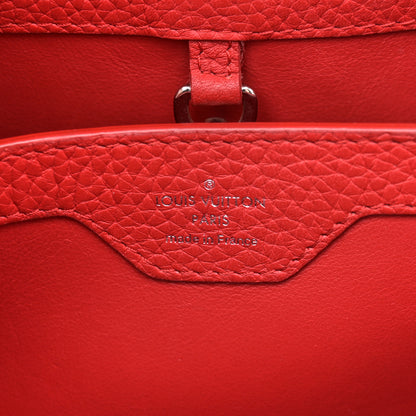 Louis Vuitton Taurillon Capucines BB Rubis 6 of 10