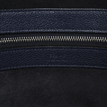 Celine Soft Grained Calfskin Small Belt Cabas Phantom Navy 5 of 10