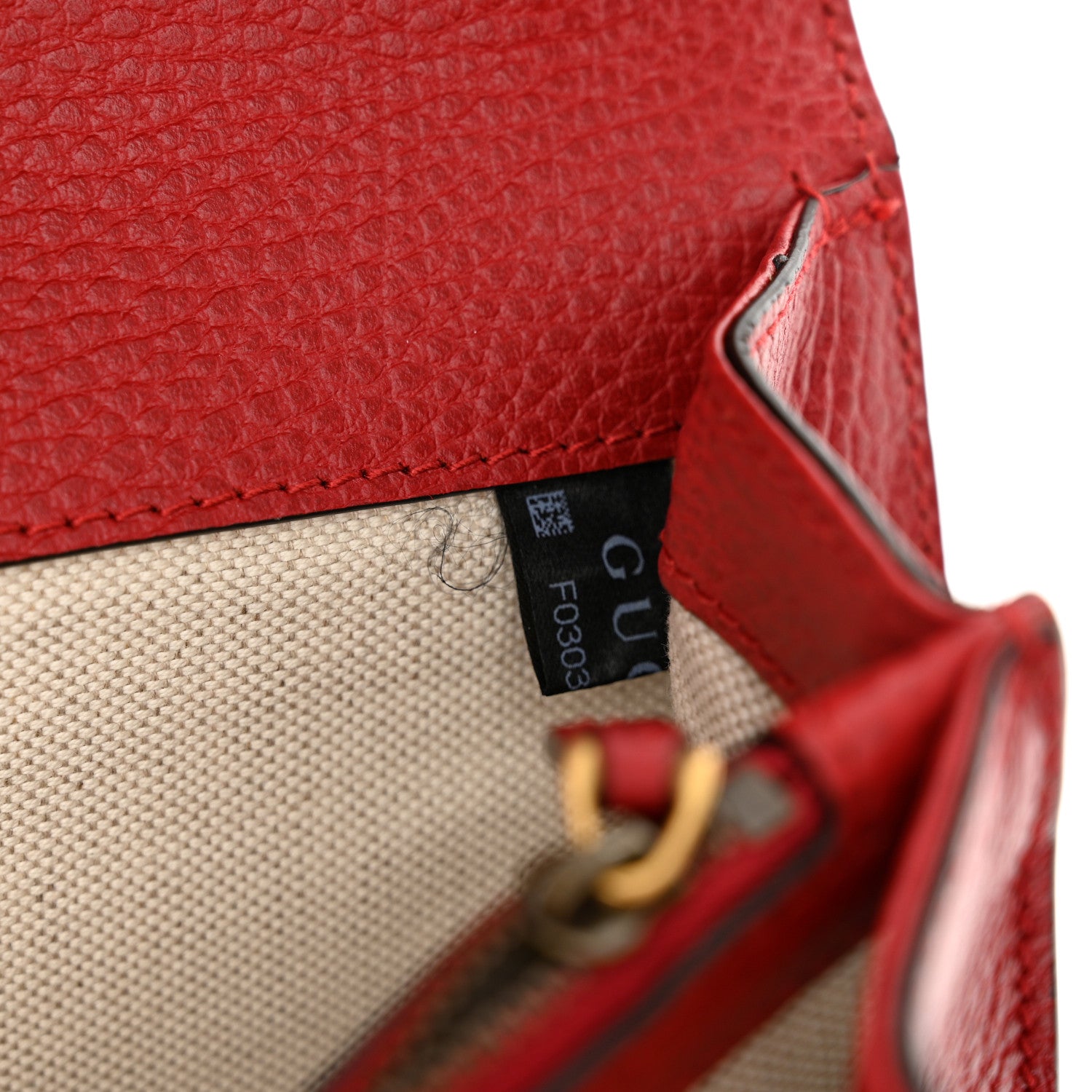Gucci Dollar Calfskin Swarovski Crystal Small Dionysus Shoulder Bag Hibiscus Red 8 of 11