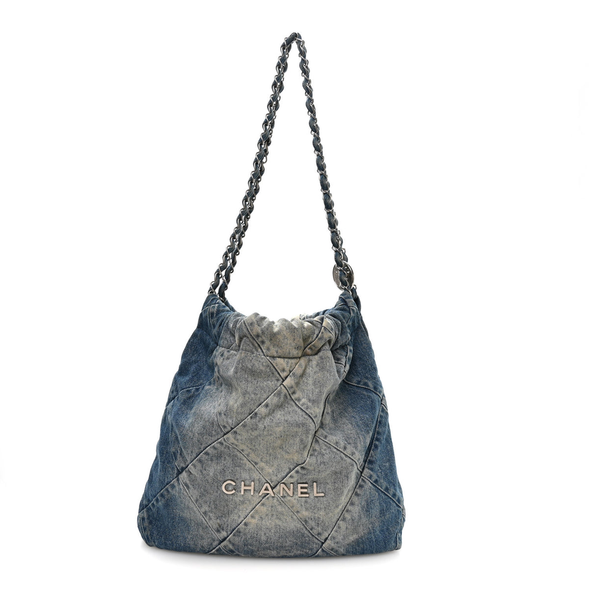 Chanel Denim Quilted Small Chanel 22 Blue 1 of 11