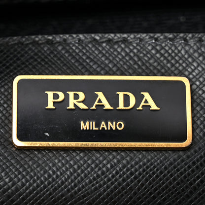 Prada Saffiano Lux Large Galleria Double Zip Tote Black 6 of 13