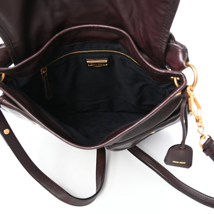 Miu Miu Nappa Matelasse Coffer Hobo Prugna 5 of 9