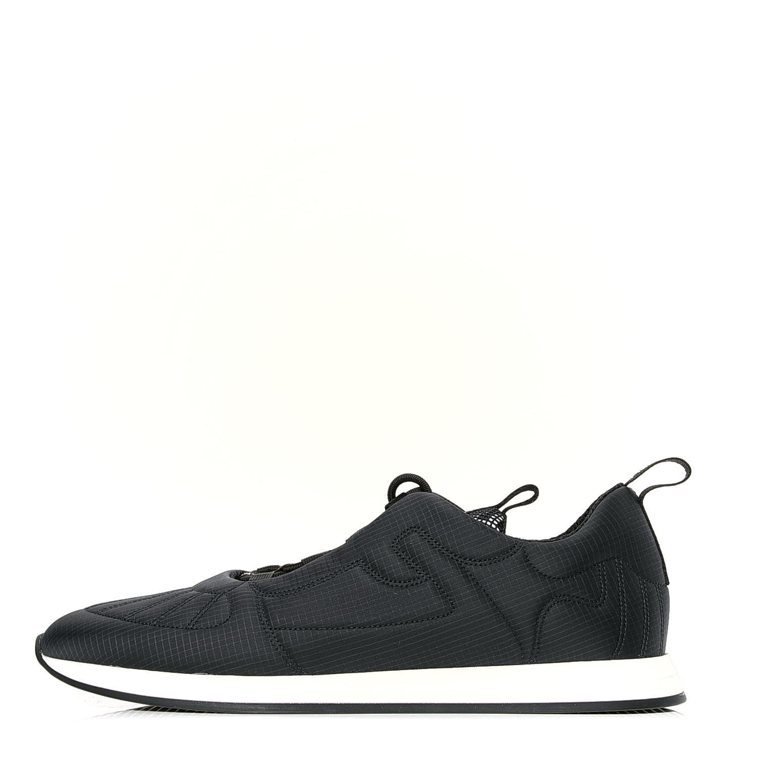 Fendi Nylon Womens FFreedom Sneakers 40 Blue Scuro Black White 1 of 4