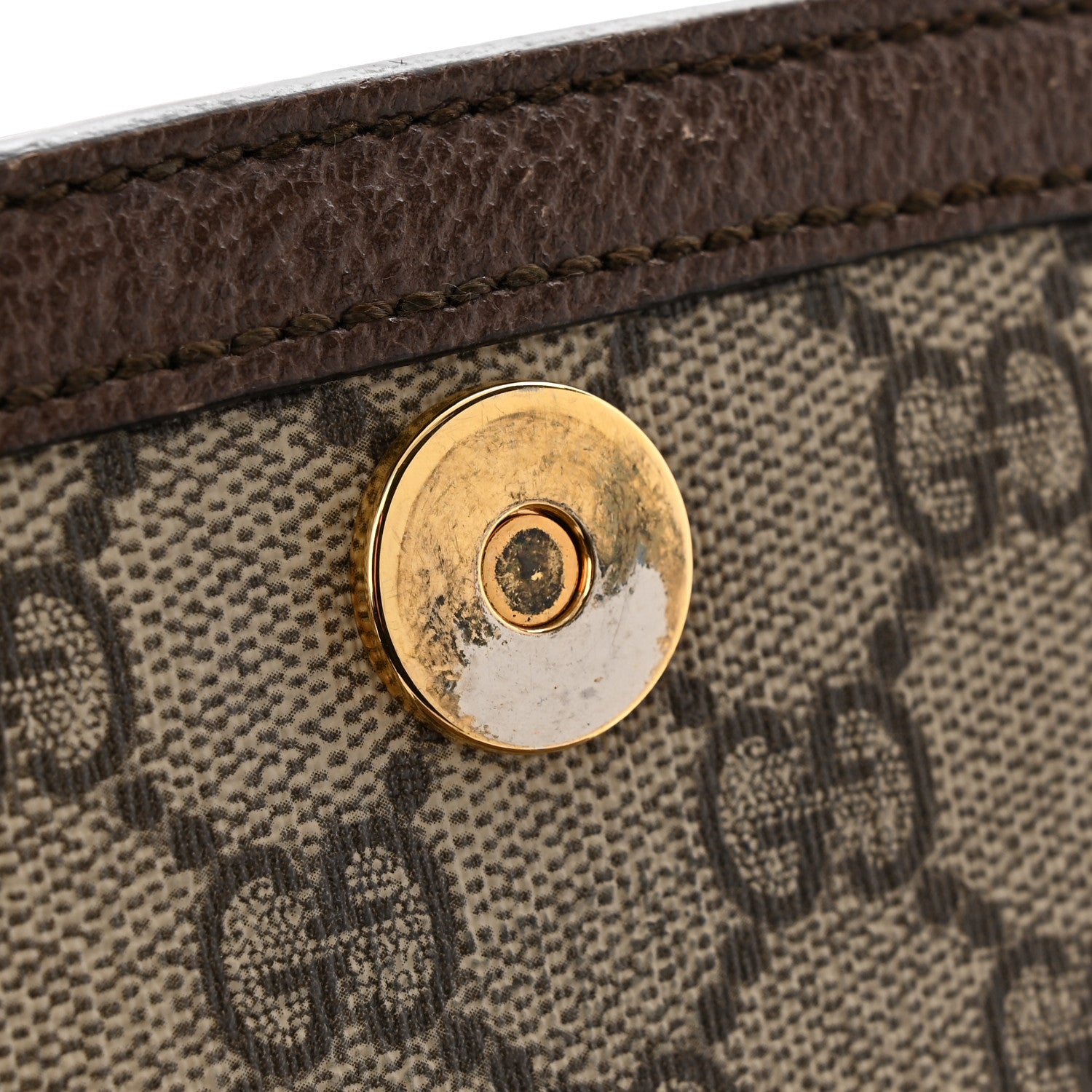 Gucci GG Supreme Monogram Web Small Ophidia Flap Messenger Bag Brown 11 of 17