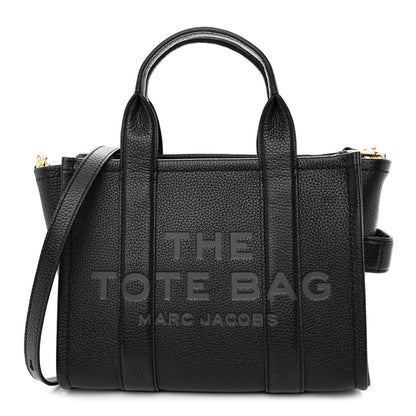 Marc Jacobs Grained Calfskin Small The Tote Bag Black 1 of 10