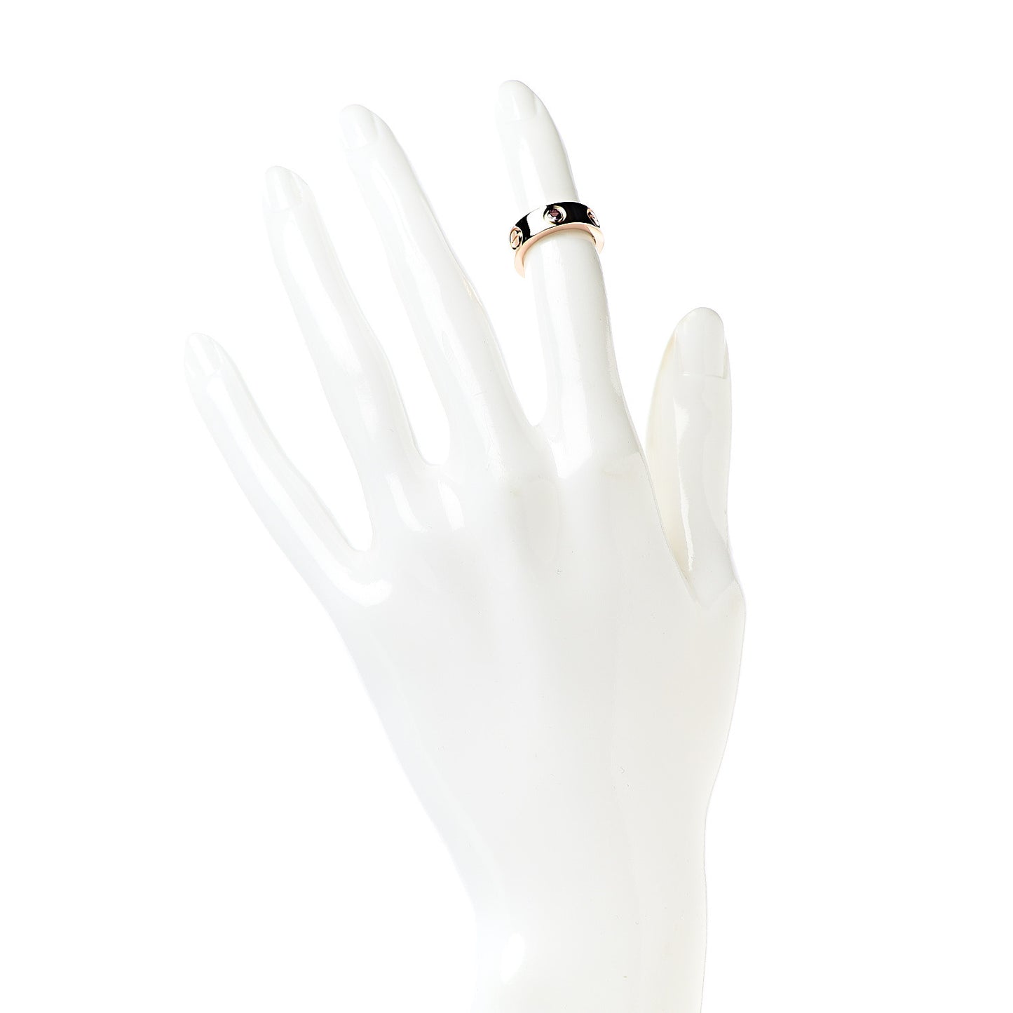 18K Pink Gold Pink Sapphire 5.5mm LOVE Ring 44 3