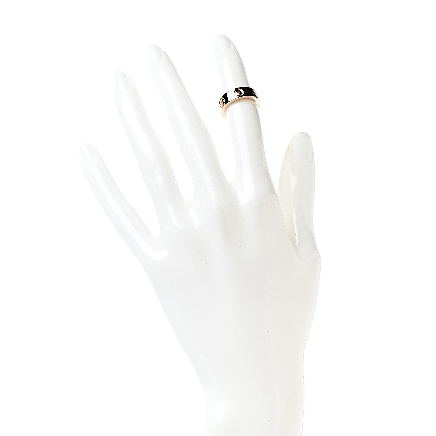 Cartier 18K Pink Gold Pink Sapphire 5.5mm LOVE Ring 44 3 2 of 4
