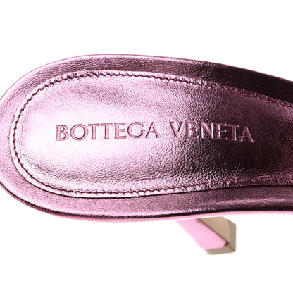 Bottega Veneta Metallic Nappa Reflection Matelasse Padded Mule Sandals 38 Azalea 6 of 7