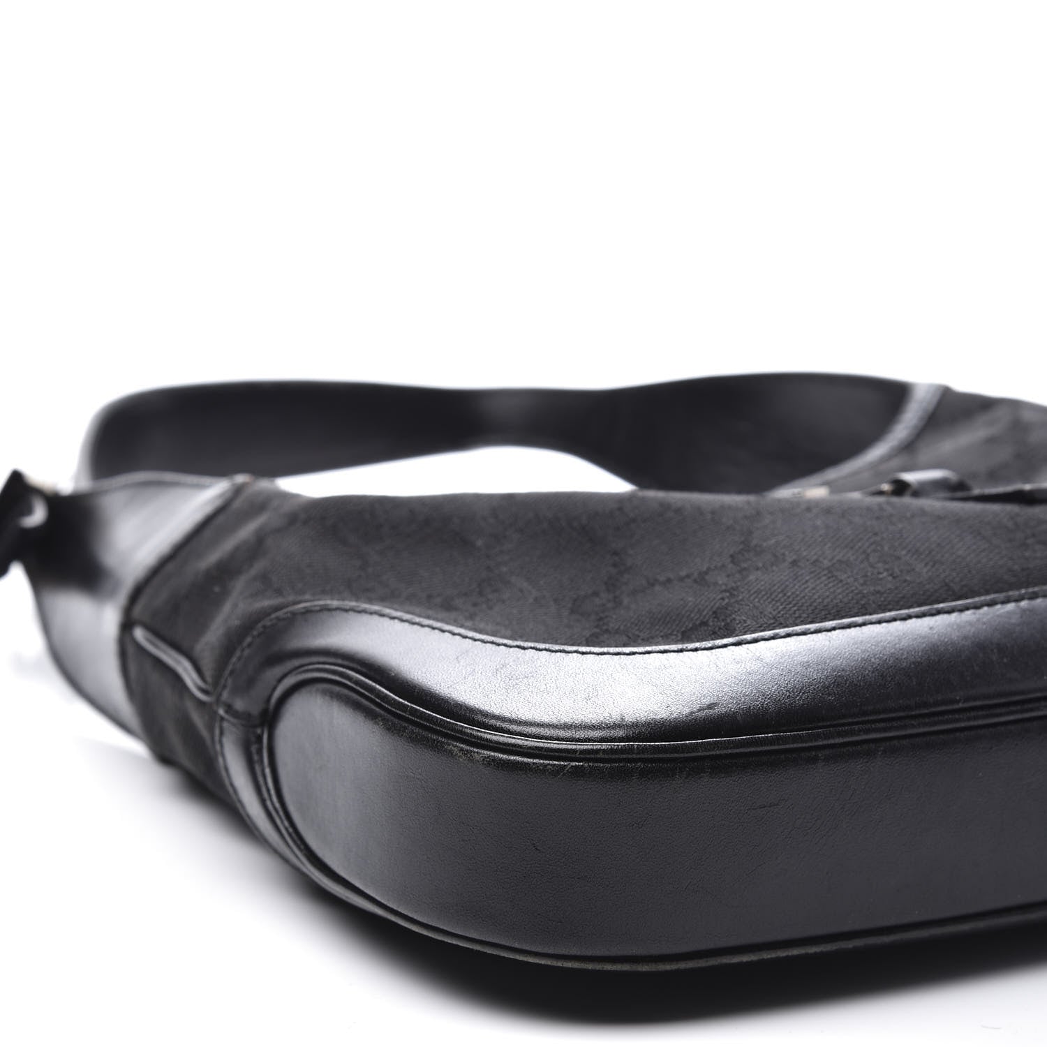 Gucci Monogram Small Jackie O Hobo Black 7 of 9