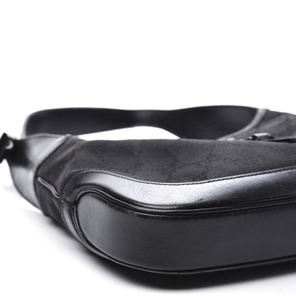 Gucci Monogram Small Jackie O Hobo Black 7 of 9