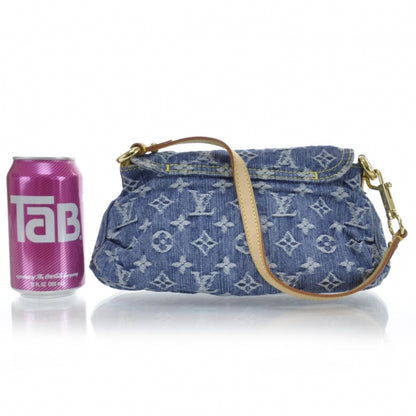 Louis Vuitton Monogram Denim Mini Pleaty Blue 2 of 11