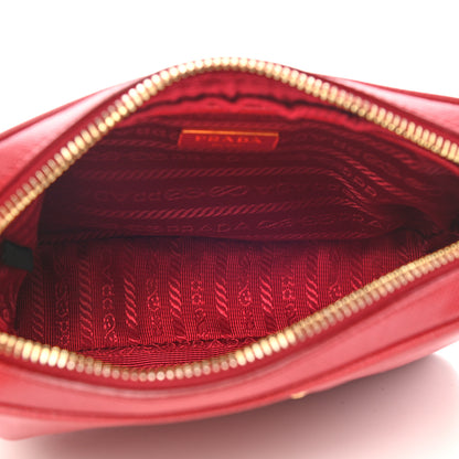 Prada Saffiano Mini Camera Crossbody Bag Fuoco 5 of 9