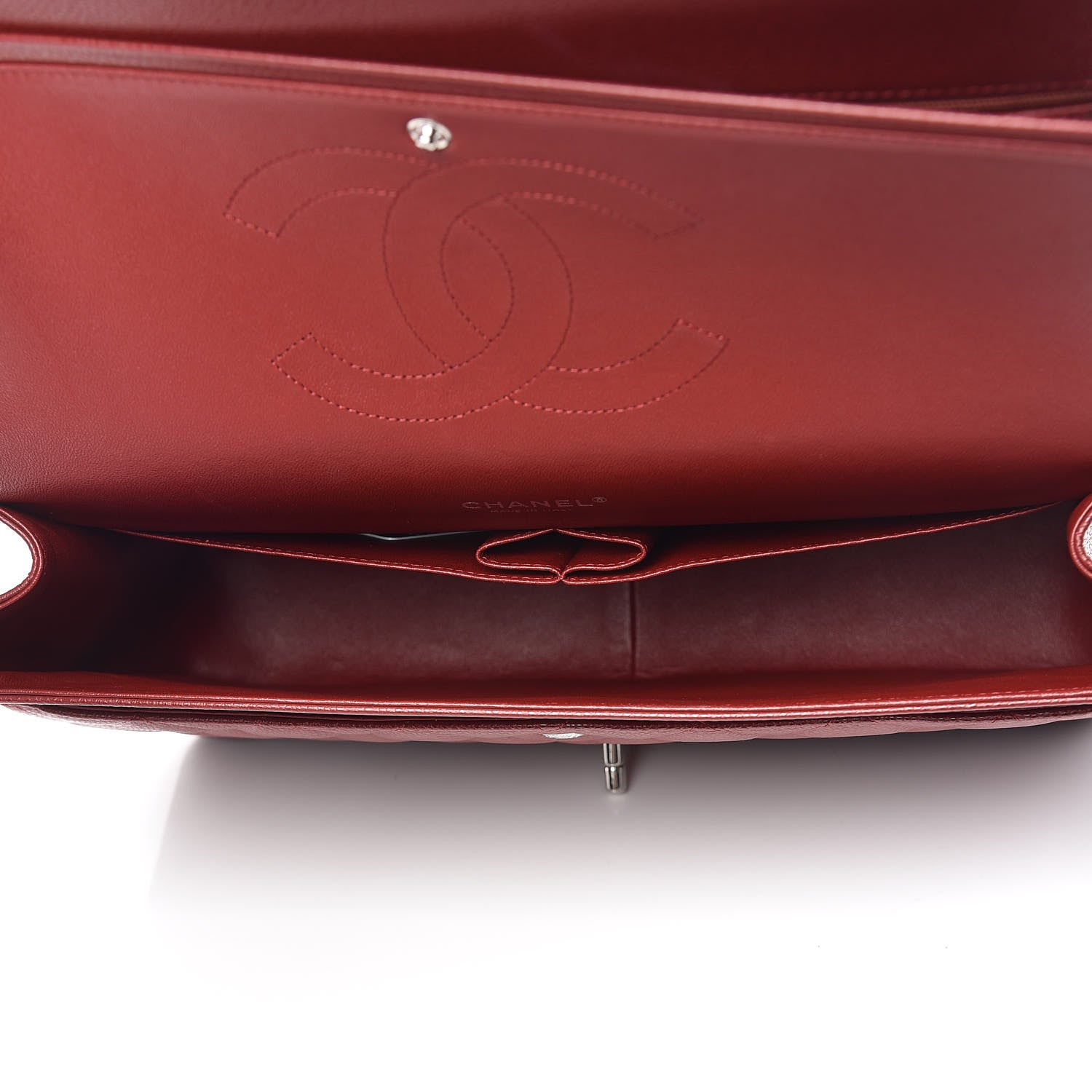 Chanel Caviar Quilted Maxi Double Flap Red 5 of 10