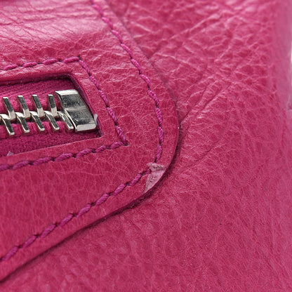 Balenciaga Agneau Giant 21 Silver Hardware Weekender Cyclamen Fucsia 13 of 13