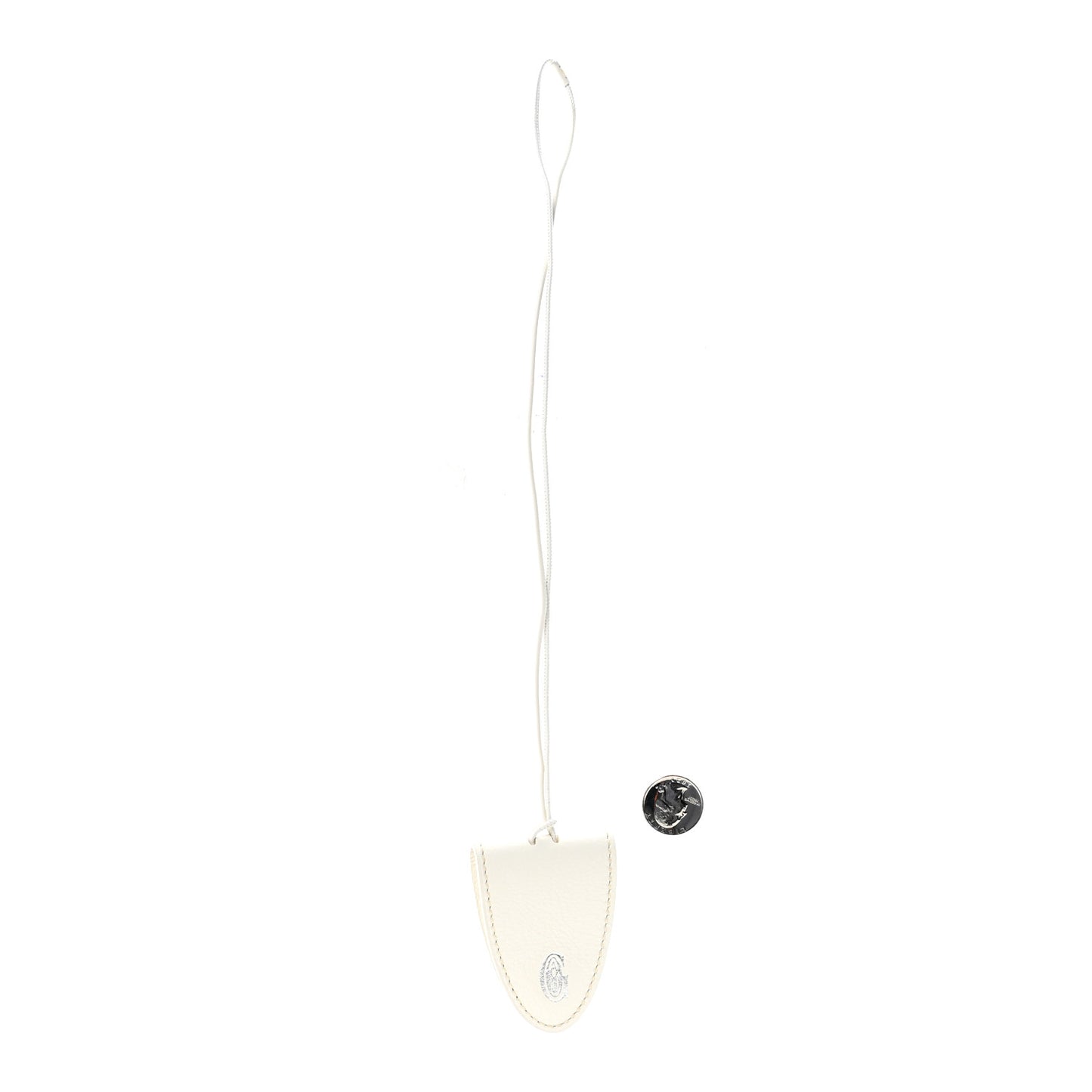 Calfskin Bag Clip White