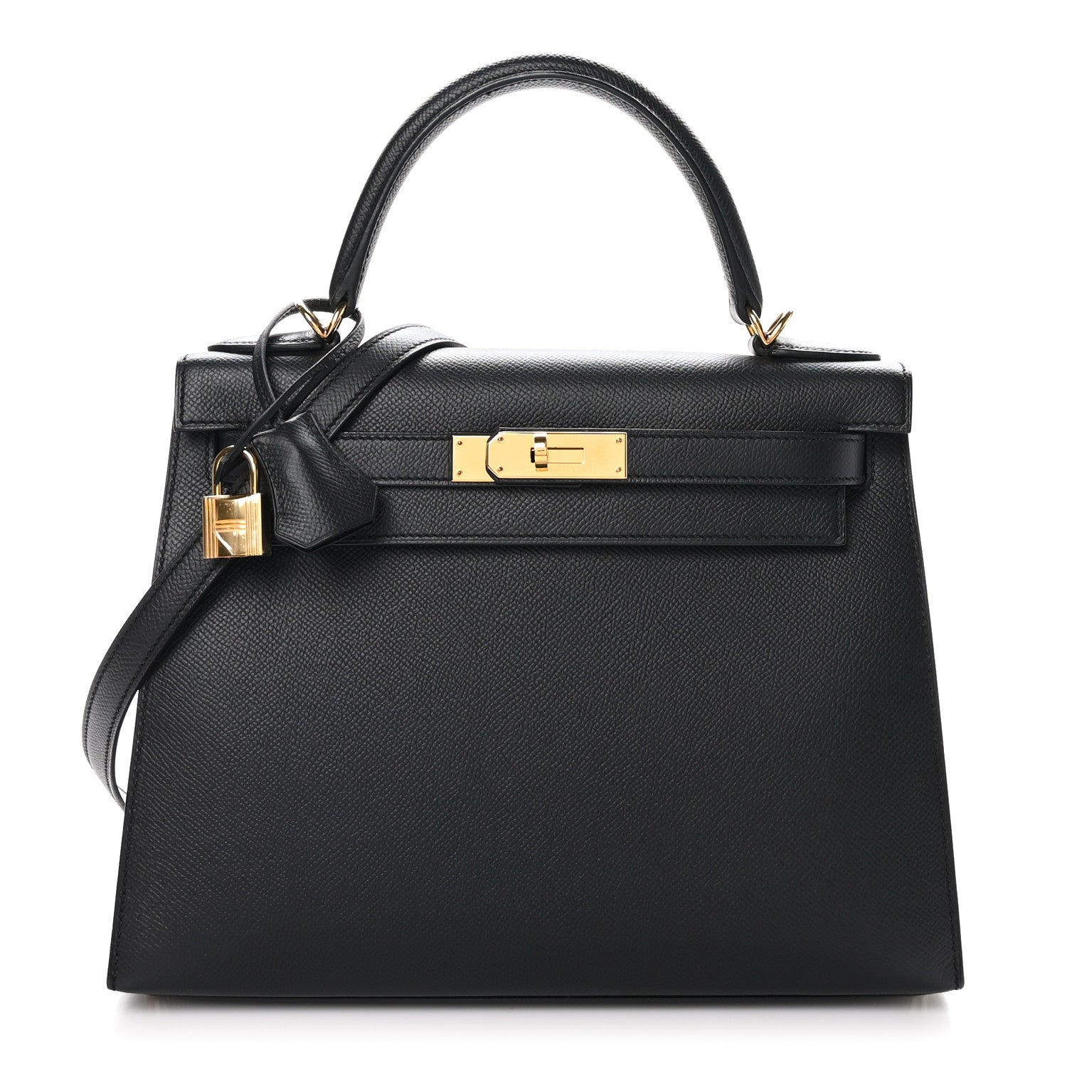 Hermes Epsom Kelly Sellier 28 Black 1 of 11