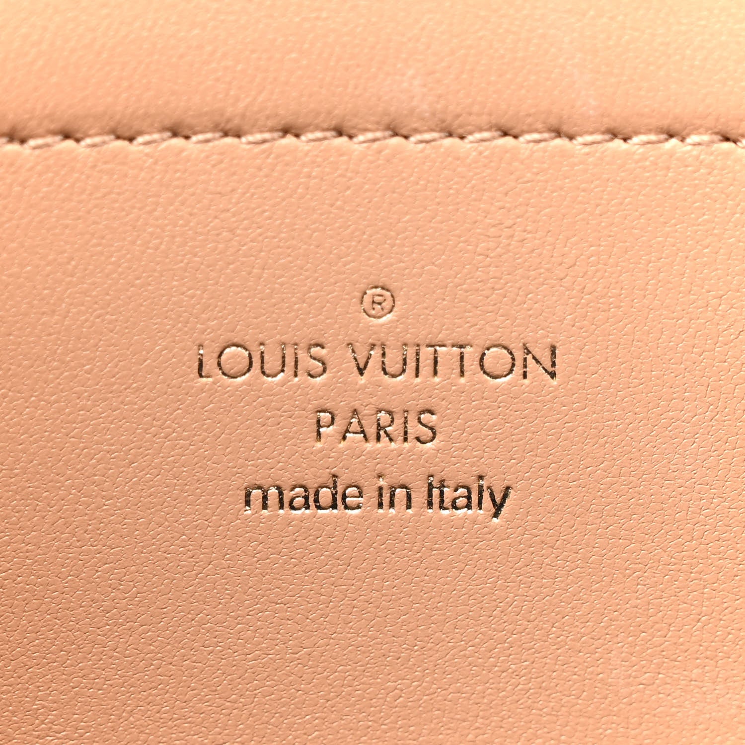 Louis Vuitton Lambskin Embossed Monogram Pochette Coussin Camel 6 of 13
