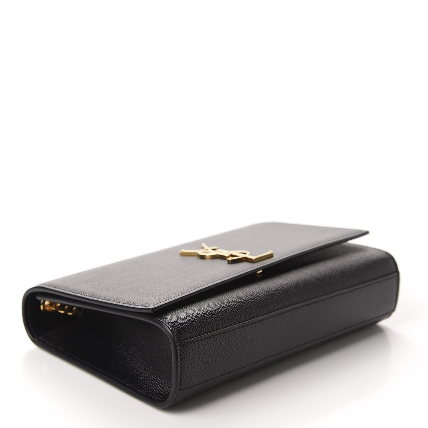 Grain De Poudre Medium Classic Monogram Kate Satchel Black