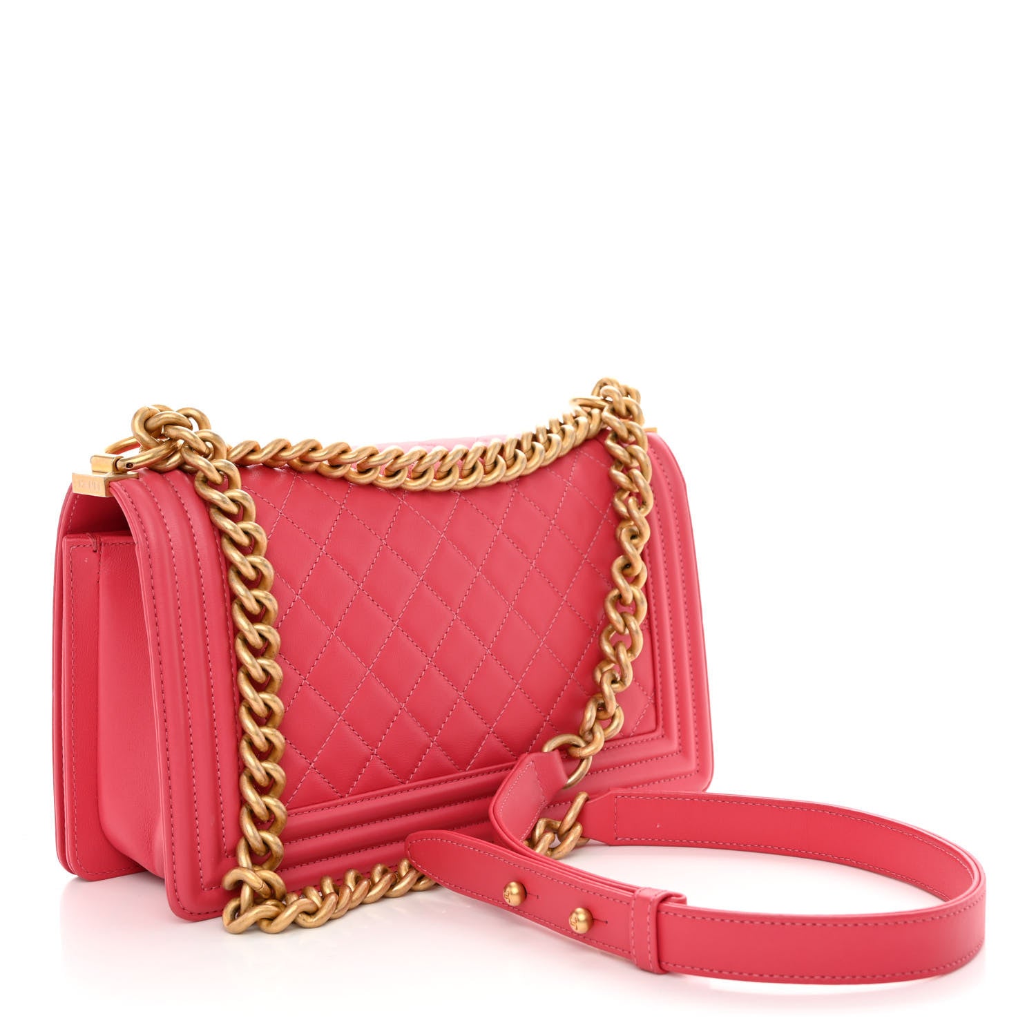 Chanel Calfskin Quilted Medium Boy Flap Pink 3 of 11