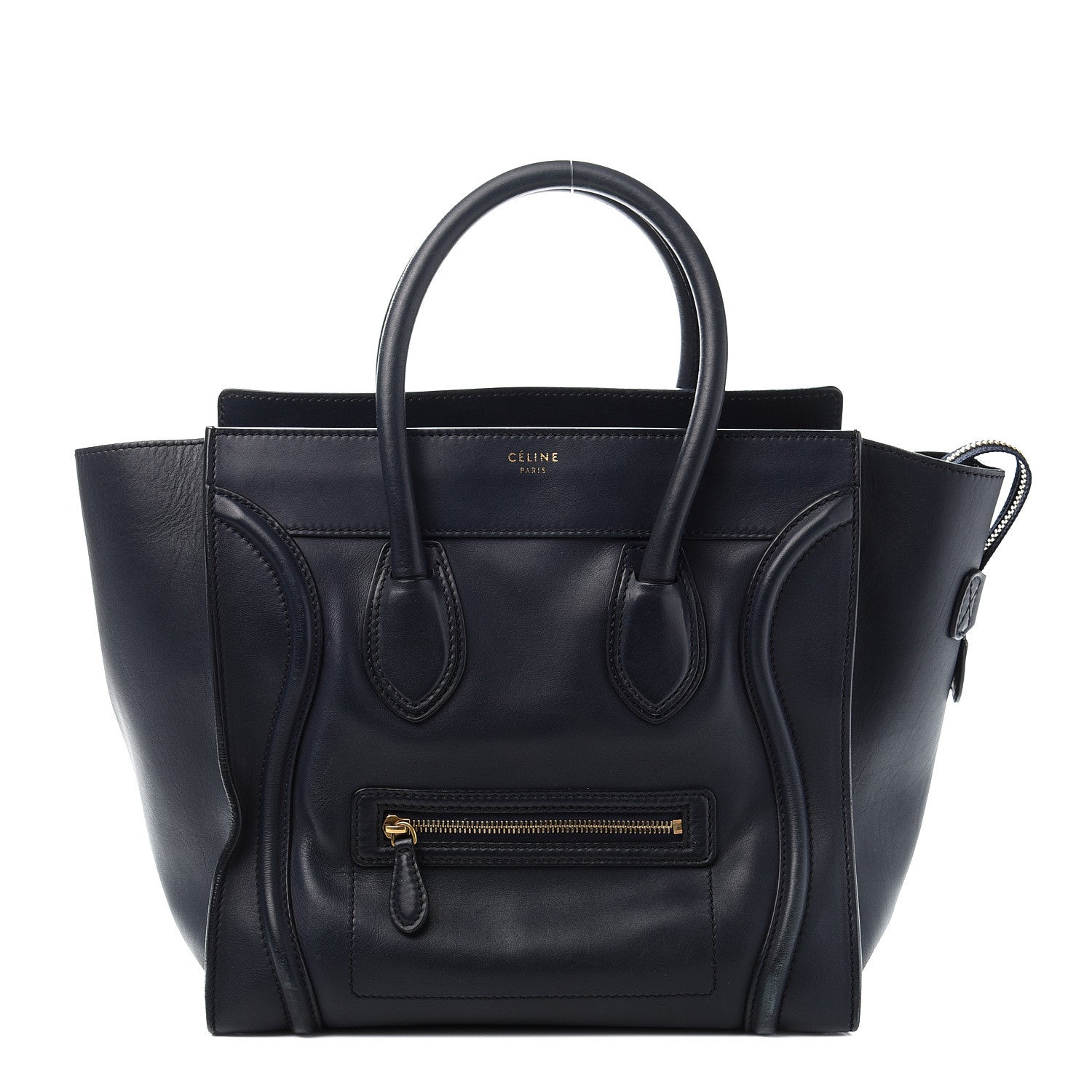 Celine Smooth Calfskin Mini Luggage Navy Blue 1 of 14