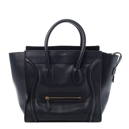 Celine Smooth Calfskin Mini Luggage Navy Blue 1 of 14