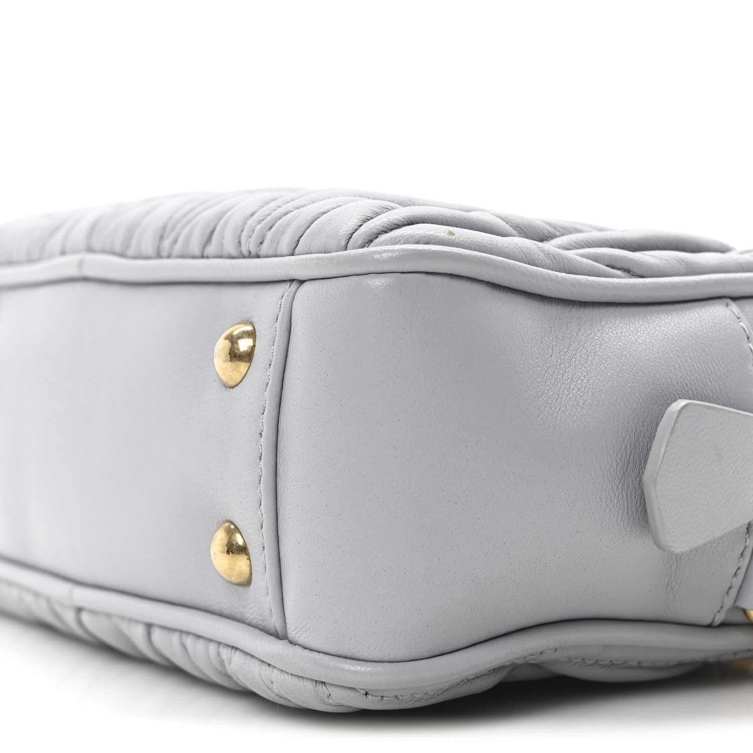 Miu Miu Nappa Matelasse Micro Arcadie Fiordaliso 9 of 9