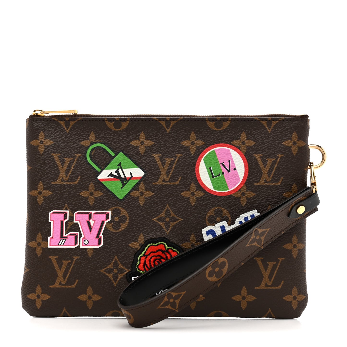 Monogram Travel Stickers City Pouch