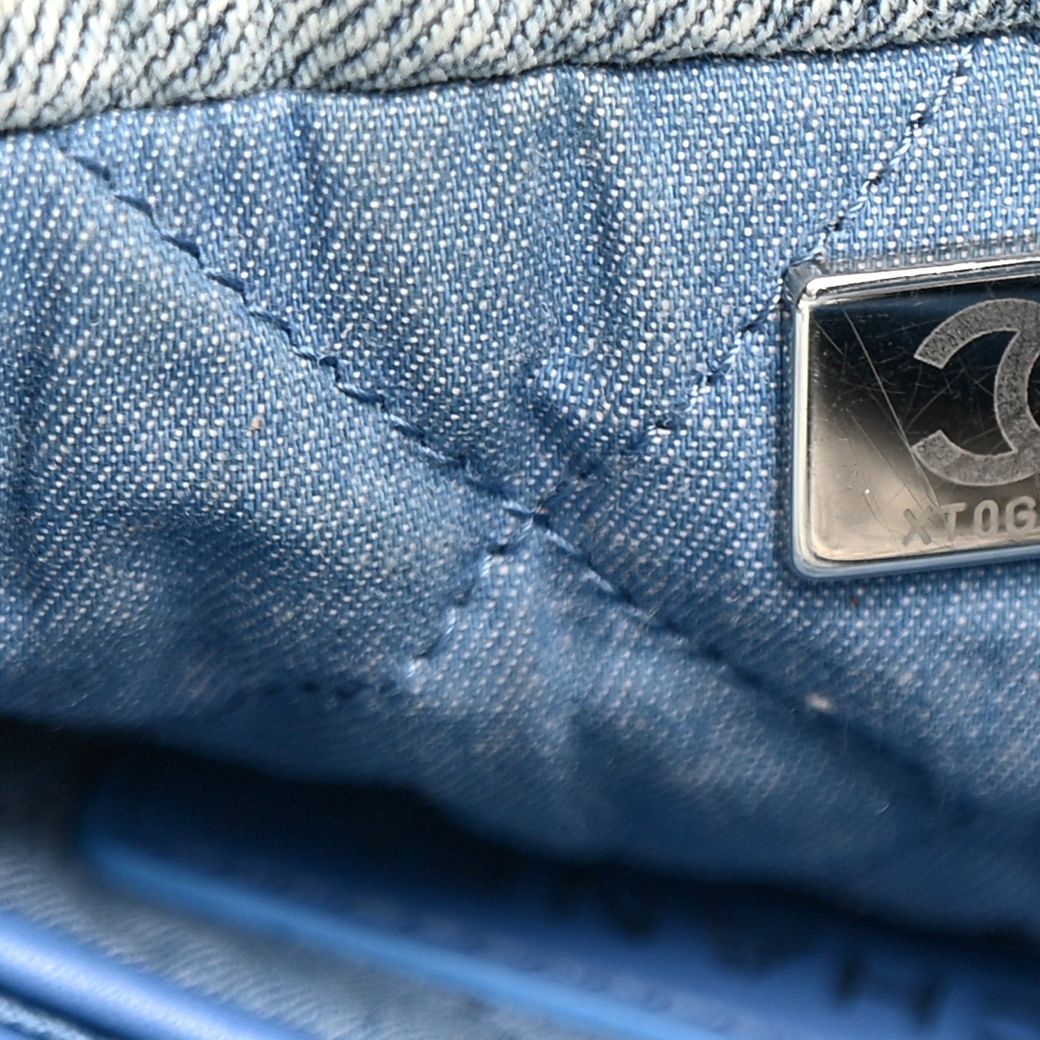 Chanel Denim Quilted Small Chanel 22 Blue 8 of 11