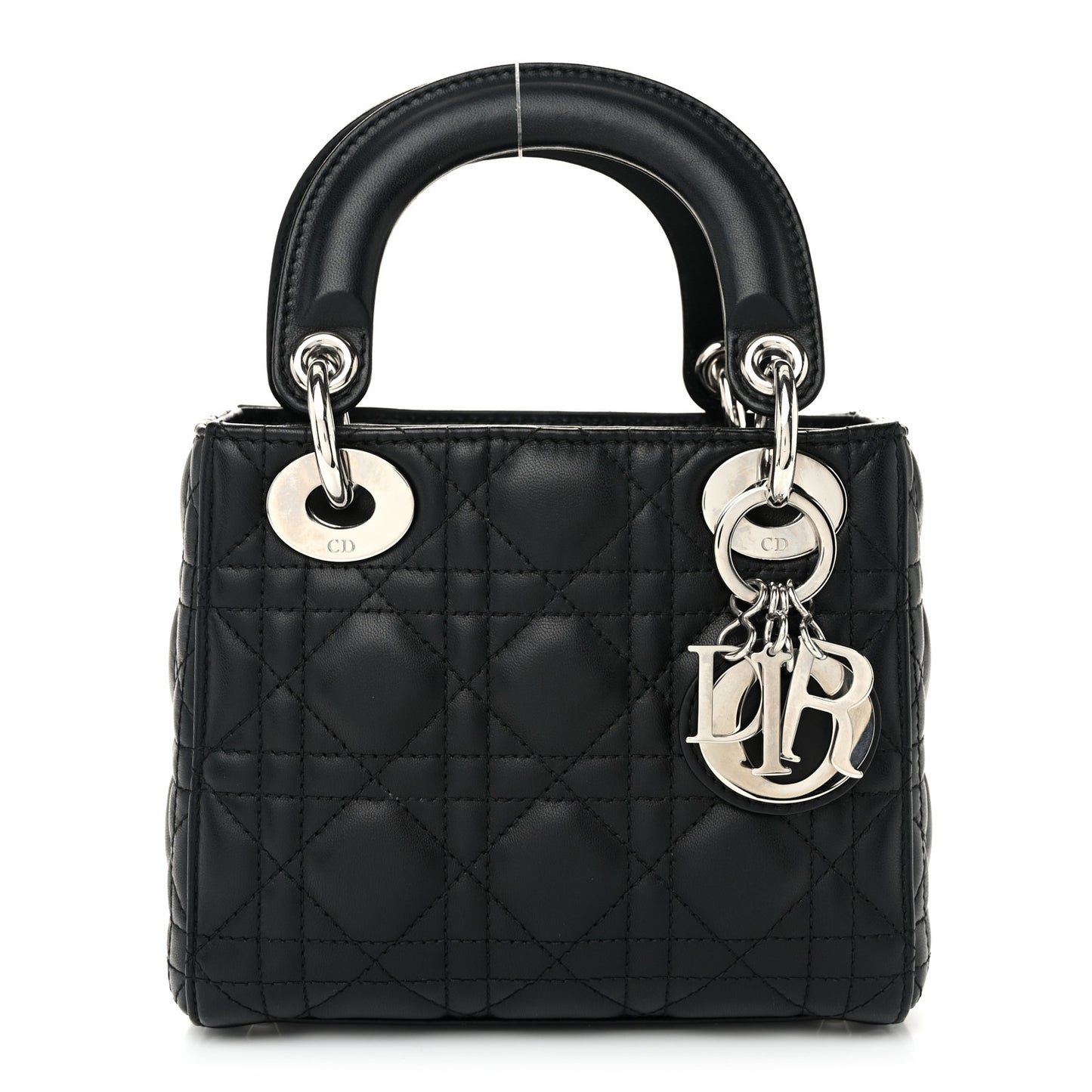 Lambskin Cannage Mini Lady Dior Black