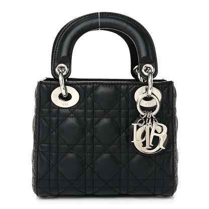 Christian Dior Lambskin Cannage Mini Lady Dior Black 1 of 10