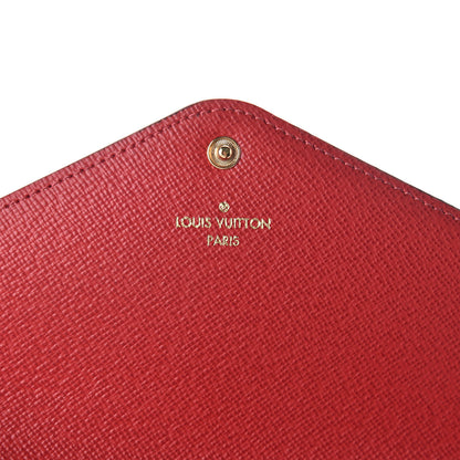 Louis Vuitton Damier Ebene Josephine Wallet Red 7 of 11