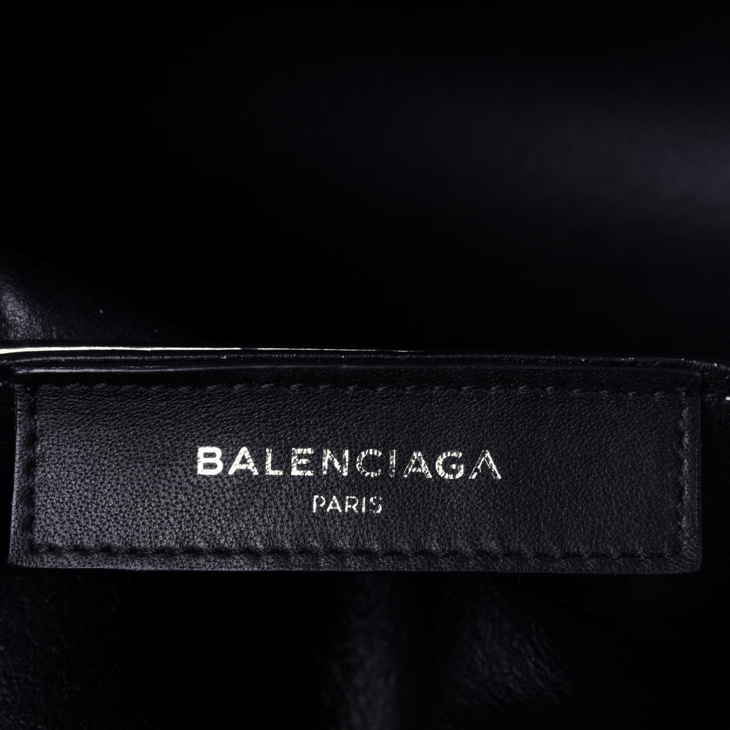 Calfskin Logo Strap Small Everyday Tote White Black