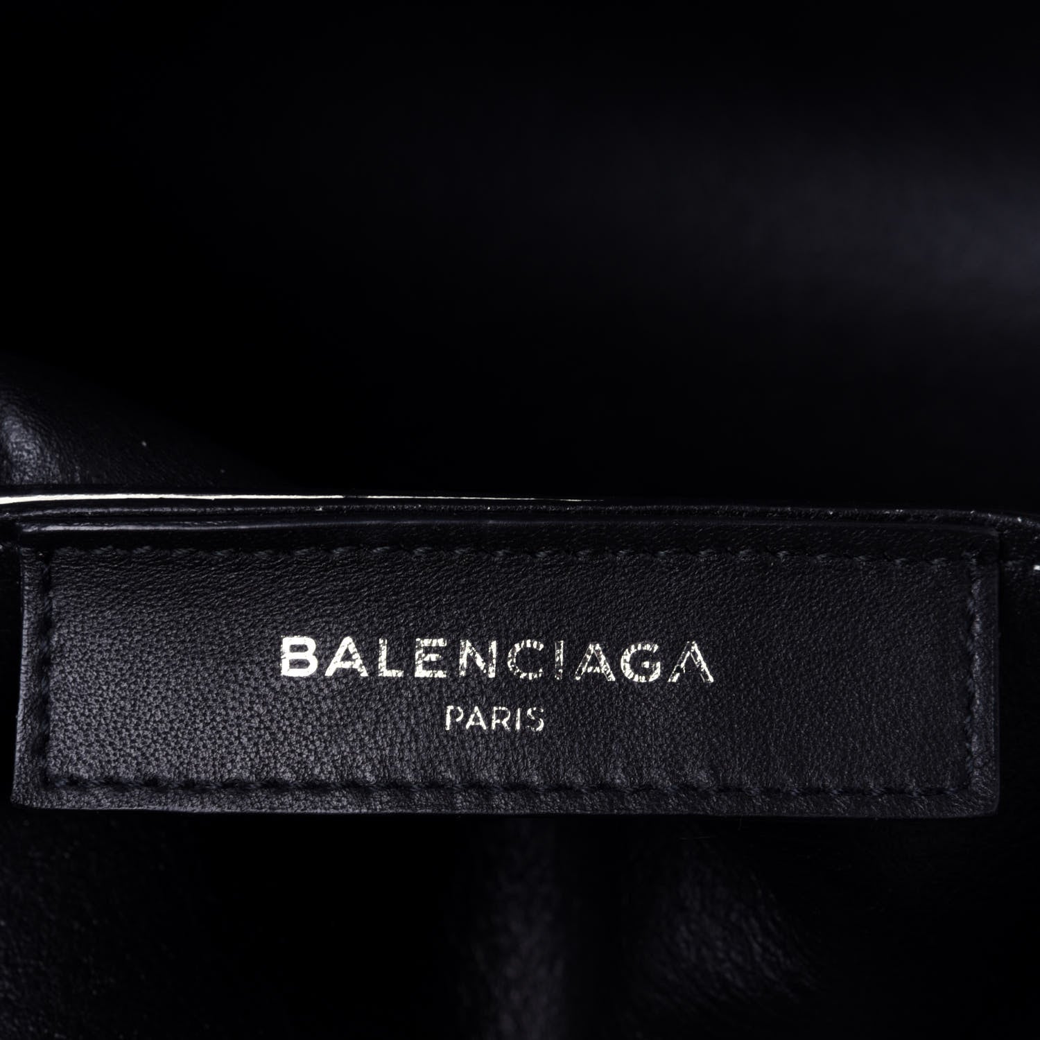Balenciaga Calfskin Logo Strap Small Everyday Tote White Black 6 of 11