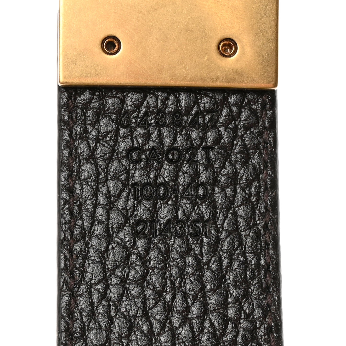 Dollar Calfskin Double G Reversible 30mm Belt 105 42 Black New Acero