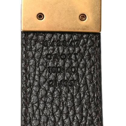 Gucci Dollar Calfskin Double G Reversible 30mm Belt 105 42 Black New Acero 5 of 7