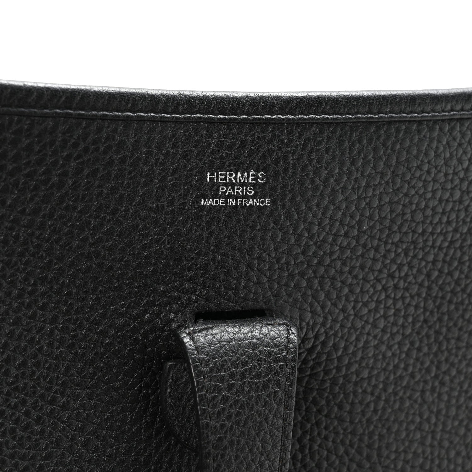 Hermes Taurillon Clemence EVELYNE III Black 6 of 10