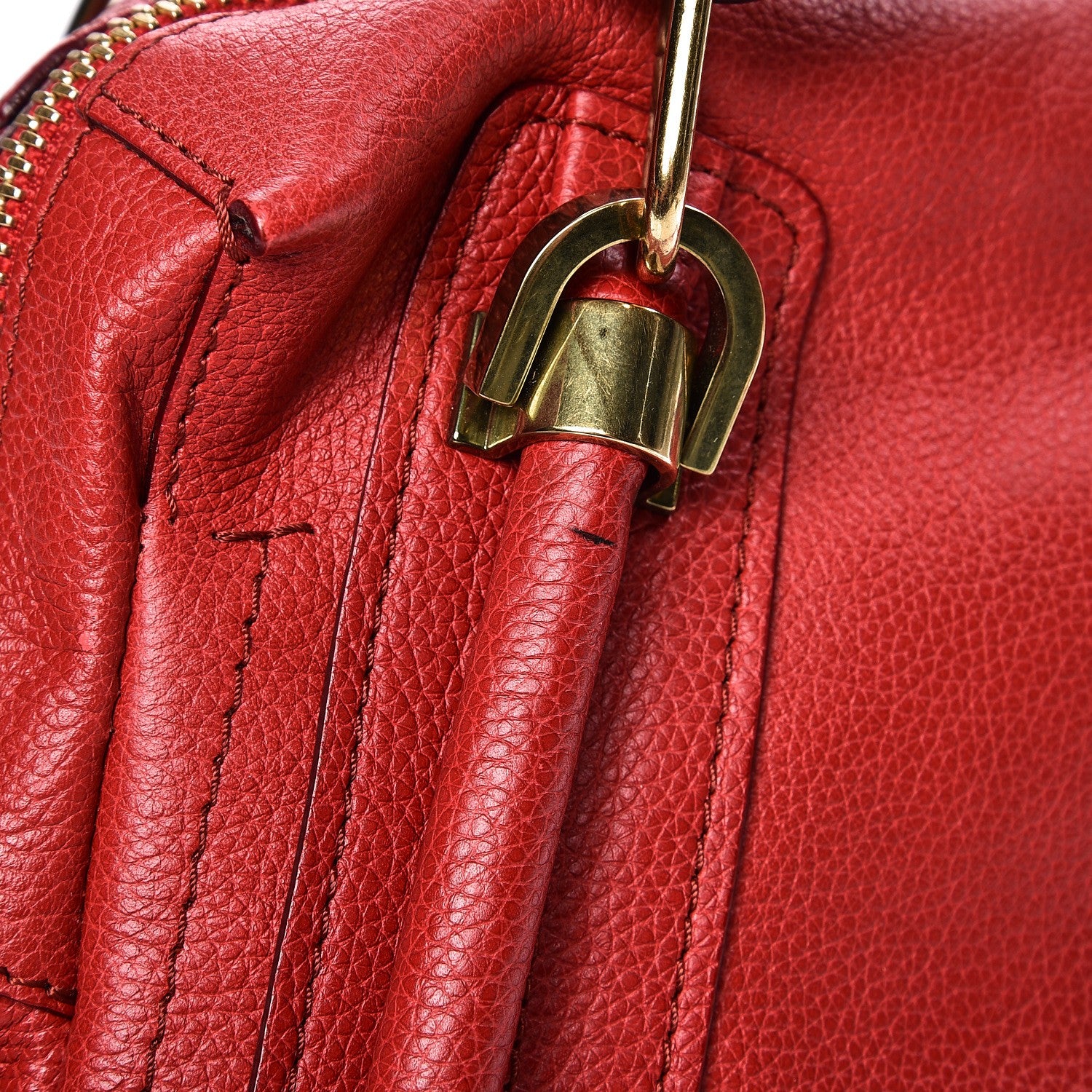 Chloe Calfskin Medium Paraty Holly Berry 11 of 15