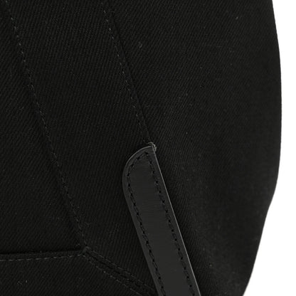 Balenciaga Cotton Canvas Calfskin M Navy Cabas Black White 11 of 16