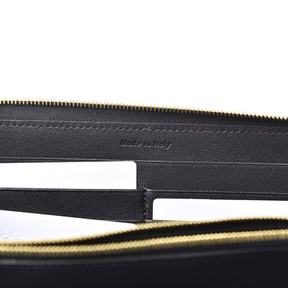 Celine Lambskin Large Zip Around Multifunction Wallet Grass Navy 7 of 11
