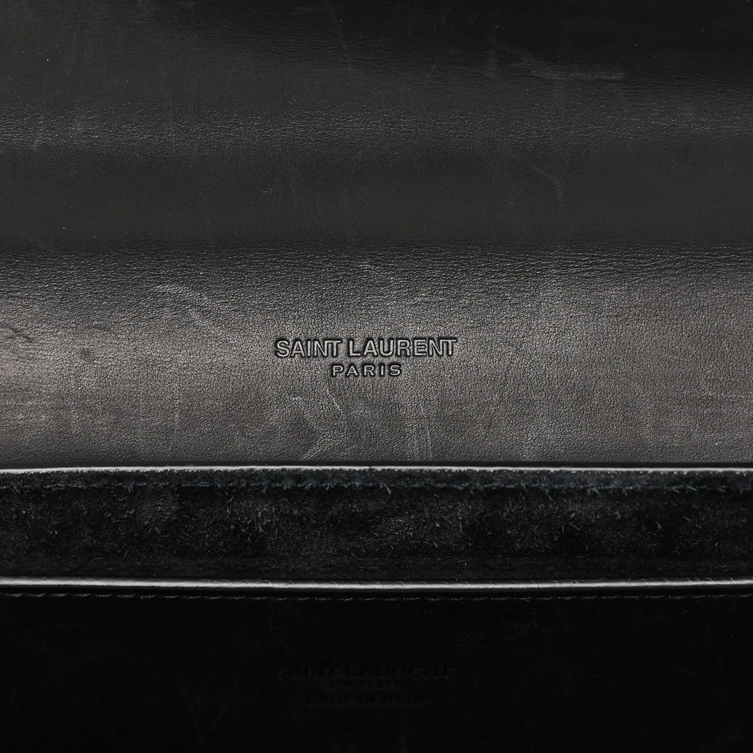 Saint Laurent Smooth Calfskin Monogram Medium Kaia Satchel Black 6 of 14