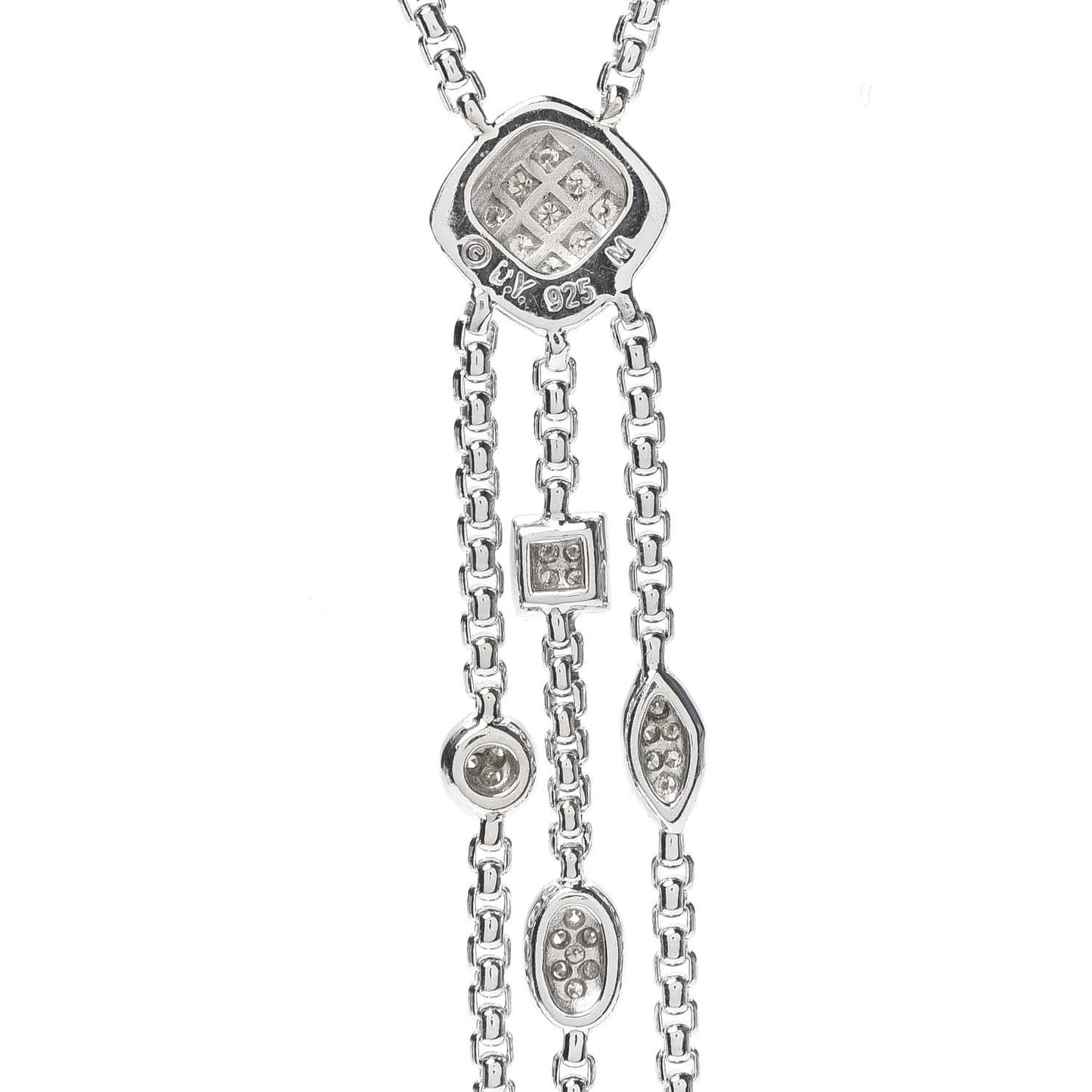 Sterling Silver Diamond Confetti Ice Necklace