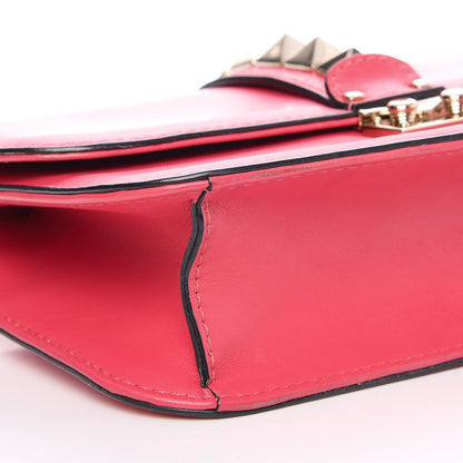 Valentino Garavani Vitello Medium Glam Lock Rockstud Flap Deep Rose 8 of 11