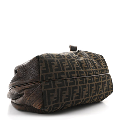 Fendi Zucca Nappa Nuvolata Vitello Tortuga Spy Tobacco Moro 4 of 12