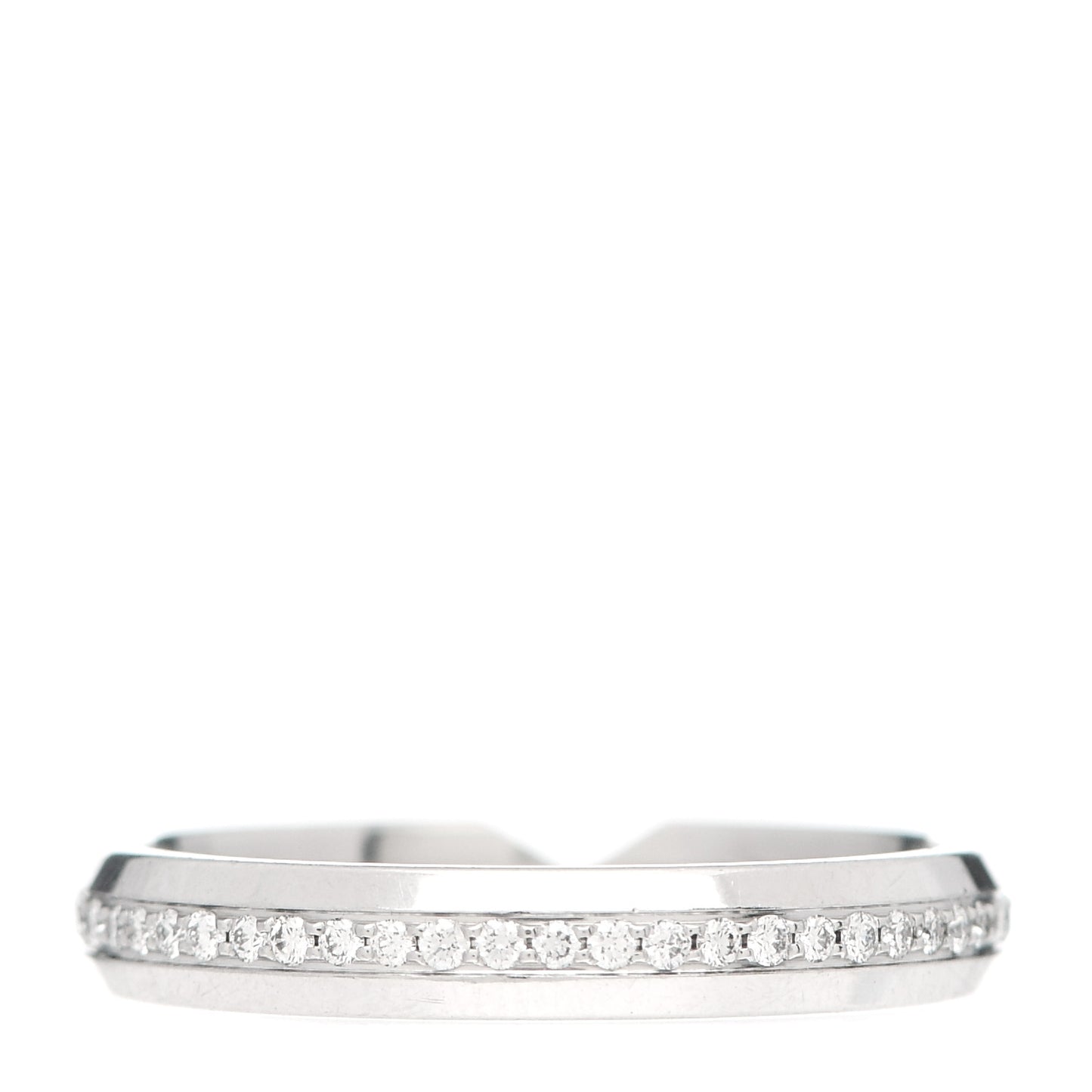 Platinum Diamond Nesting Narrow Band Ring 50 5.25