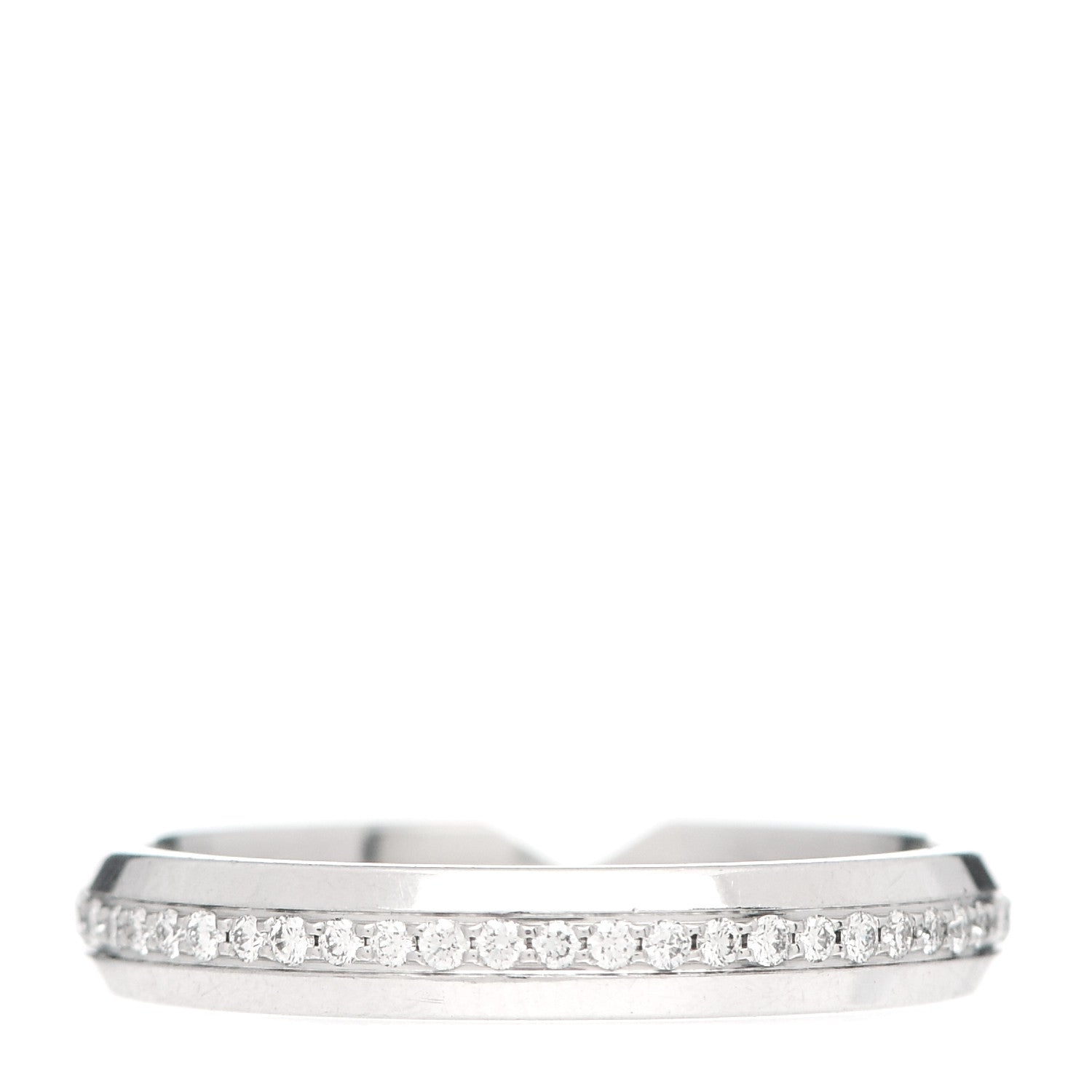 Tiffany Platinum Diamond Nesting Narrow Band Ring 50 5.25 3 of 4