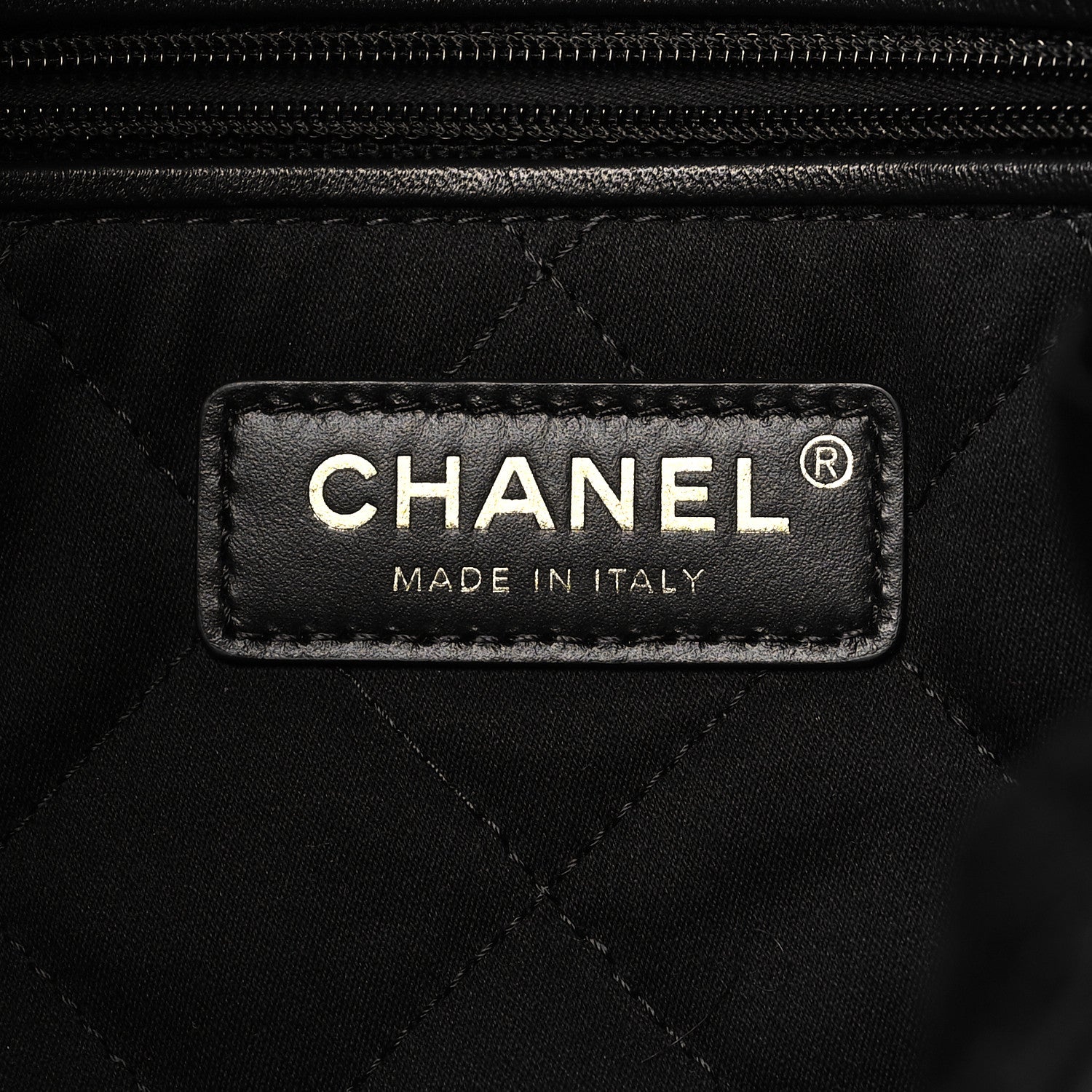 Chanel Shiny Calfskin Striped Small Chanel 22 Black White 6 of 10